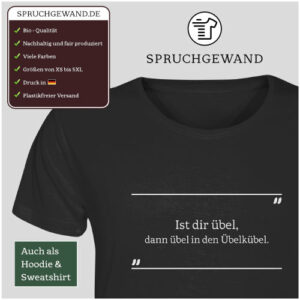 Ist dir übel, dann übel in den Übelkübel