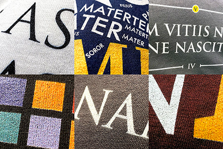 Spruchgewand - Mit Witz und Verstand - bg testdruck