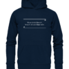 Spruchgewand - Mit Witz und Verstand - front organic hoodie 0e2035 1116x 106