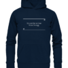 Spruchgewand - Mit Witz und Verstand - front organic hoodie 0e2035 1116x 107