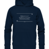 Spruchgewand - Mit Witz und Verstand - front organic hoodie 0e2035 1116x 20