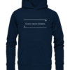 Spruchgewand - Mit Witz und Verstand - front organic hoodie 0e2035 1116x 24