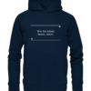 Wer die Arbeit kennt. rennt - Faulheit - Hochwertiger Unisex BIO Hoodie 10 Spruchgewand - Mit Witz und Verstand - front organic hoodie 0e2035 1116x 34
