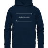Außer Betrieb - Hochwertiger Unisex BIO Hoodie 9 Spruchgewand - Mit Witz und Verstand - front organic hoodie 0e2035 1116x 49