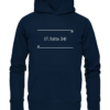 Spruchgewand - Mit Witz und Verstand - front organic hoodie 0e2035 1116x 5