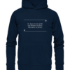 Du kannst mir nicht das Wasser reichen. Hol mir lieber ein Bier! - Hochwertiger Unisex BIO Hoodie 9 Spruchgewand - Mit Witz und Verstand - front organic hoodie 0e2035 1116x 51