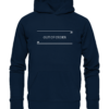 Spruchgewand - Mit Witz und Verstand - front organic hoodie 0e2035 1116x 63