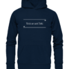 Tobi or not Tobi - Hochwertiger Unisex BIO Hoodie 9 Spruchgewand - Mit Witz und Verstand - front organic hoodie 0e2035 1116x 64