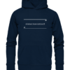 Spruchgewand - Mit Witz und Verstand - front organic hoodie 0e2035 1116x 67