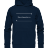Spruchgewand - Mit Witz und Verstand - front organic hoodie 0e2035 1116x 68