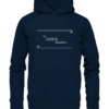 Spruchgewand - Mit Witz und Verstand - front organic hoodie 0e2035 1116x 74