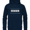 GENIUS PSE Elemente Chemie - Hochwertiger Unisex BIO Hoodie 9 Spruchgewand - Mit Witz und Verstand - front organic hoodie 0e2035 1116x 87