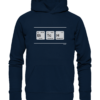 BITCH PSE Elemente Chemie - Hochwertiger Unisex BIO Hoodie 9 Spruchgewand - Mit Witz und Verstand - front organic hoodie 0e2035 1116x 90