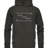 Spruchgewand - Mit Witz und Verstand - front organic hoodie 1b1c1a 1116x 10