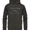 Spruchgewand - Mit Witz und Verstand - front organic hoodie 1b1c1a 1116x