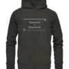 Teamwork = Dreamwork - Hochwertiger Unisex BIO Hoodie 8 Spruchgewand - Mit Witz und Verstand - front organic hoodie 1b1c1a 1116x 104