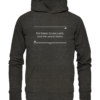 Spruchgewand - Mit Witz und Verstand - front organic hoodie 1b1c1a 1116x 17