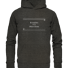 Draußen nur Kännchen - Hochwertiger Unisex BIO Hoodie 8 Spruchgewand - Mit Witz und Verstand - front organic hoodie 1b1c1a 1116x 18