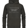 Entweder wird man als König, oder als Narr geboren. - Seneca - Hochwertiger Unisex BIO Hoodie 8 Spruchgewand - Mit Witz und Verstand - front organic hoodie 1b1c1a 1116x 19