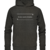 Spruchgewand - Mit Witz und Verstand - front organic hoodie 1b1c1a 1116x 24