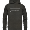 Tobi or not Tobi - Hochwertiger Unisex BIO Hoodie 8 Spruchgewand - Mit Witz und Verstand - front organic hoodie 1b1c1a 1116x 64