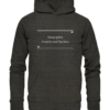 Heute gibt's Fonette und Racldue - Hochwertiger Unisex BIO Hoodie 8 Spruchgewand - Mit Witz und Verstand - front organic hoodie 1b1c1a 1116x 69