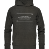 Spruchgewand - Mit Witz und Verstand - front organic hoodie 1b1c1a 1116x 9
