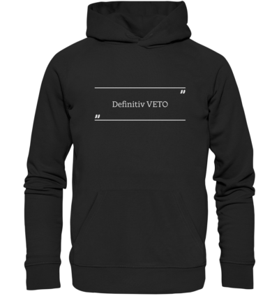 Spruchgewand - Mit Witz und Verstand - front organic hoodie 272727 1116x 50