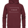 Spruchgewand - Mit Witz und Verstand - front organic hoodie 672b34 1116x 5
