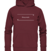 Einspruch! - Hochwertiger Unisex BIO Hoodie 7 Spruchgewand - Mit Witz und Verstand - front organic hoodie 672b34 1116x 52