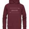 Ich bin in einem gefährlichen Alter - Hochwertiger Unisex BIO Hoodie 7 Spruchgewand - Mit Witz und Verstand - front organic hoodie 672b34 1116x 57