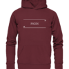 Spruchgewand - Mit Witz und Verstand - front organic hoodie 672b34 1116x 62