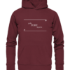 Spruchgewand - Mit Witz und Verstand - front organic hoodie 672b34 1116x 72