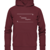 Spruchgewand - Mit Witz und Verstand - front organic hoodie 672b34 1116x 74