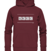 GENIUS PSE Elemente Chemie - Hochwertiger Unisex BIO Hoodie 7 Spruchgewand - Mit Witz und Verstand - front organic hoodie 672b34 1116x 87