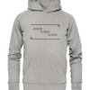 Spruchgewand - Mit Witz und Verstand - front organic hoodie c2c1c0 1116x 10