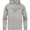 Spruchgewand - Mit Witz und Verstand - front organic hoodie c2c1c0 1116x 46