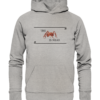 THE ANT IS NEAR - lustig - Hochwertiger Unisex BIO Hoodie 10 Spruchgewand - Mit Witz und Verstand - front organic hoodie c2c1c0 1116x 79