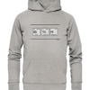 BITCH PSE Elemente Chemie - Hochwertiger Unisex BIO Hoodie 10 Spruchgewand - Mit Witz und Verstand - front organic hoodie c2c1c0 1116x 90