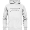Spruchgewand - Mit Witz und Verstand - front organic hoodie f8f8f8 1116x 106