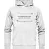 Spruchgewand - Mit Witz und Verstand - front organic hoodie f8f8f8 1116x 17