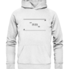Spruchgewand - Mit Witz und Verstand - front organic hoodie f8f8f8 1116x 76