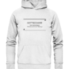 Gottseidank! Das war in dieser Woche der letzte Montag. - Hochwertiger Unisex BIO Hoodie 11 Spruchgewand - Mit Witz und Verstand - front organic hoodie f8f8f8 1116x 80