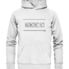 GENIUS PSE Elemente Chemie - Hochwertiger Unisex BIO Hoodie 11 Spruchgewand - Mit Witz und Verstand - front organic hoodie f8f8f8 1116x 87