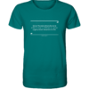 Spruchgewand - Mit Witz und Verstand - front organic shirt 007373 1116x 39