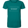Spruchgewand - Mit Witz und Verstand - front organic shirt 007373 1116x 84
