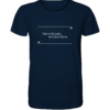 Harte Schale, weicher Kern - Unisex BIO T-Shirt 12 Spruchgewand - Mit Witz und Verstand - front organic shirt 0e2035 1116x 21