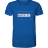 GENIUS PSE Elemente Chemie - Unisex BIO T-Shirt 15 Spruchgewand - Mit Witz und Verstand - front organic shirt 13569c 1116x 87