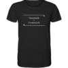 Teamwork = Dreamwork - Unisex BIO T-Shirt 10 Spruchgewand - Mit Witz und Verstand - front organic shirt 272727 1116x 103