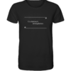 Um Antwort wird gebeten - Beziehung Kommunikation - Unisex BIO T-Shirt 10 Spruchgewand - Mit Witz und Verstand - front organic shirt 272727 1116x 31